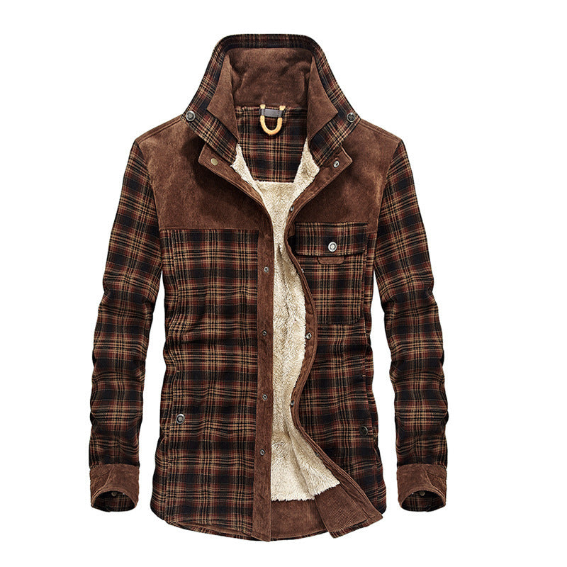 Fleece Padded Coat Lambswool Shirt