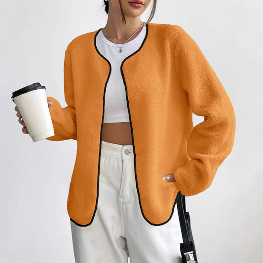 Fashion Casual Solid Color Women's Cardigan Short Jacket