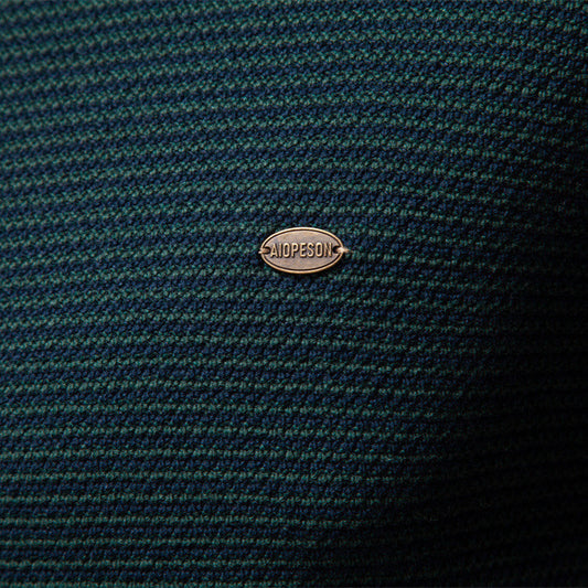 Men's Standing Collar Half Zipper Business Casual Cotton Sweater