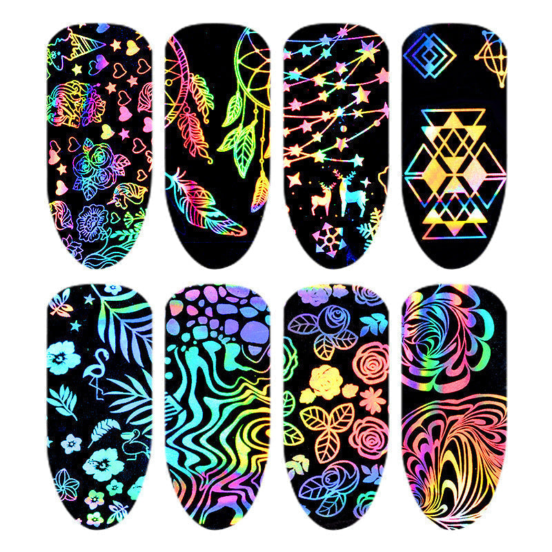 Symphony Star Paper Nail Art Stickers