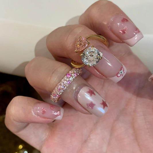 Women's Elegant Light Luxury Pave Diamond Stacking Ring