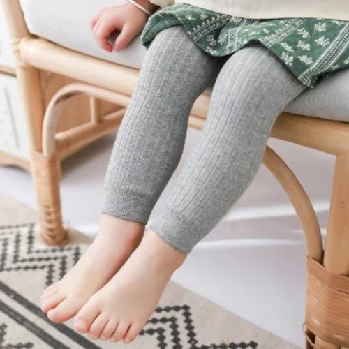 Children's Girls Boys Pants Knitted Leggings For Girls Tights Solid Baby Kids Trousers Pantyhose For 0 to 6Years Spring