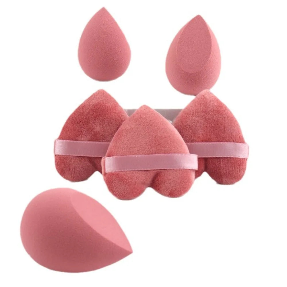 6Pcs Velvet Makeup Sponge Set Foundation Puff Cosmetic Sponges for Liquid Powder Blush All Skin Types Make Up