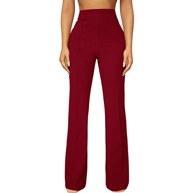 High Waist All-matching Fashion Business Commute Fall Women's Clothing Casual Business Pants Trousers