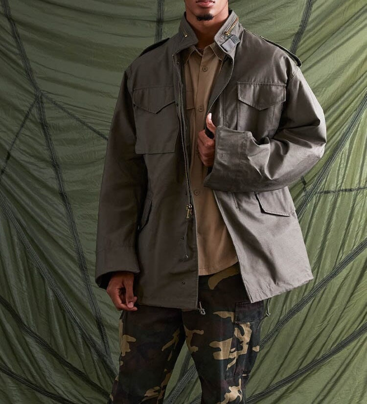 Mid-length Wear-resistant Warm Shell Jacket