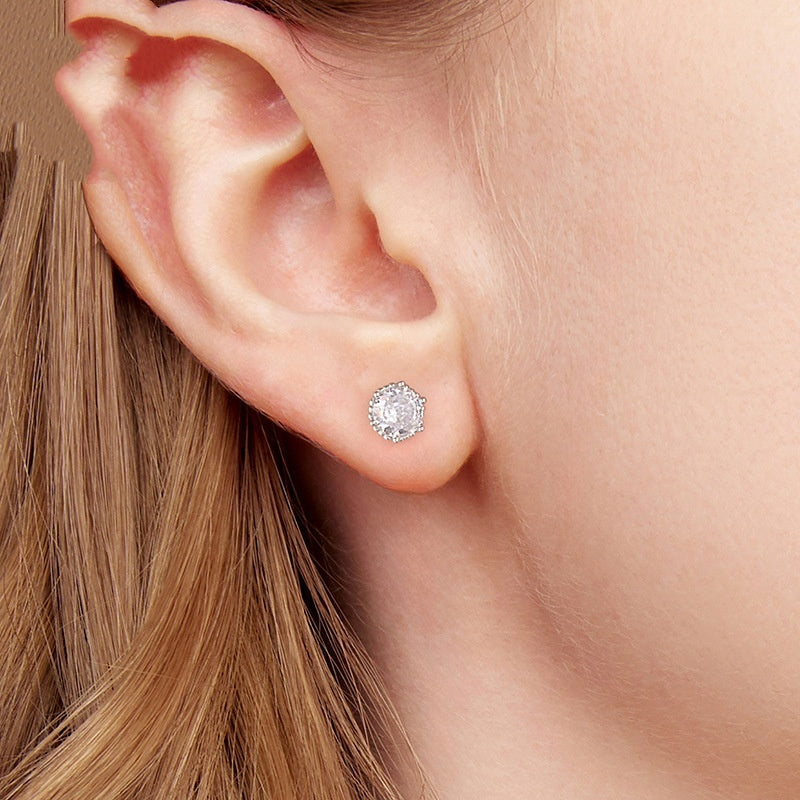 Elegant Sterling Silver Dainty Ear Studs