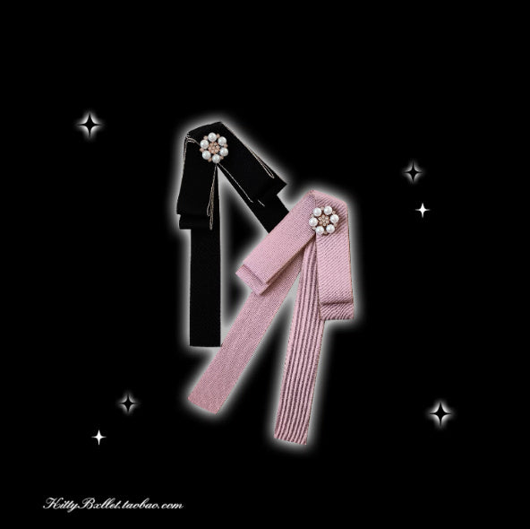 Lace Bow Brooch Accessory