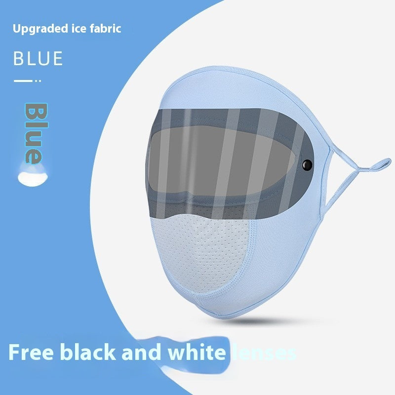 Ice Silk UV Protection Sunscreen Face Mask