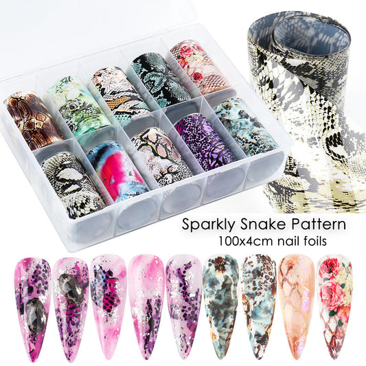 Snake Skin Nail Art Foil Transfer Paper