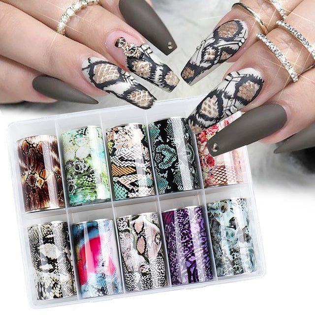 Snake Skin Nail Art Foil Transfer Paper