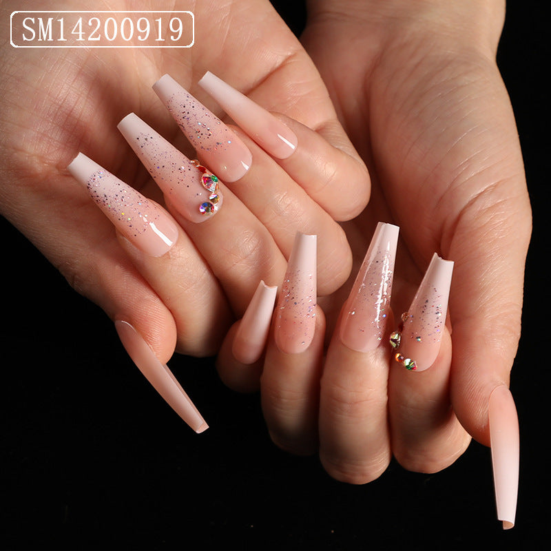 Finished Long Ballet Shape Wear Nail Art Patches