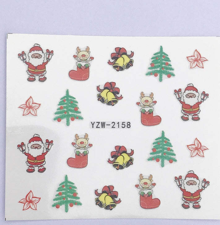Christmas Water Transfer Nail Stickers & Decals