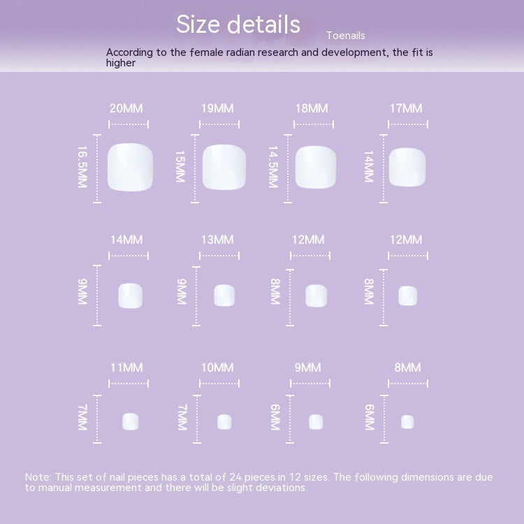 Minimalist Nail Tip Reusable Fake Nails