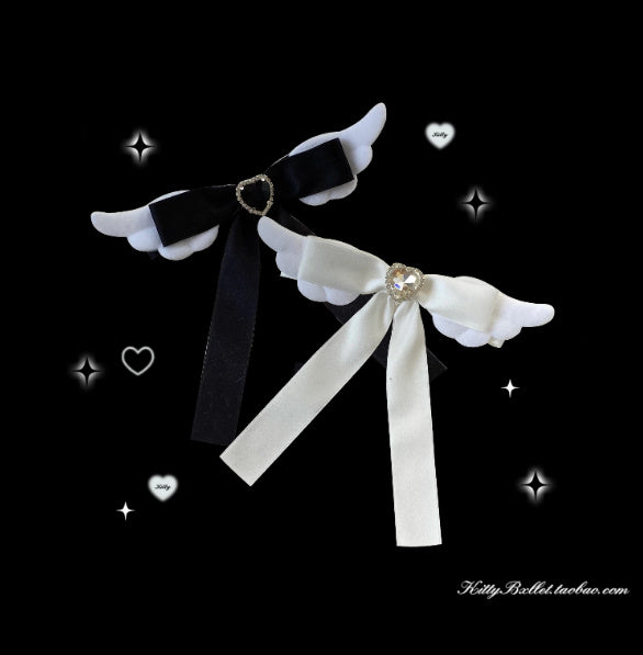 Lace Bow Brooch Accessory