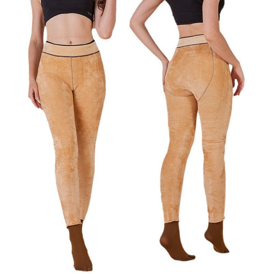 Thermal Warm Lined High Waist One-Piece Yoga Pants