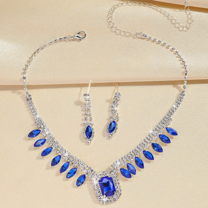Elegant Banquet Dress Necklace and Earring Set