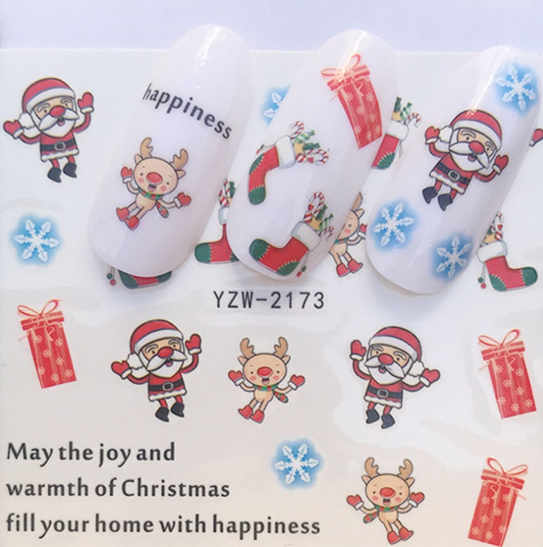 Christmas Water Transfer Nail Stickers & Decals