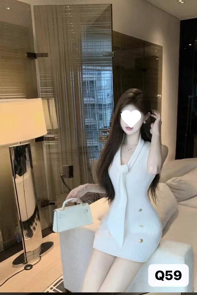 Knitted Women's Skirt Elegant Style High-end Sense