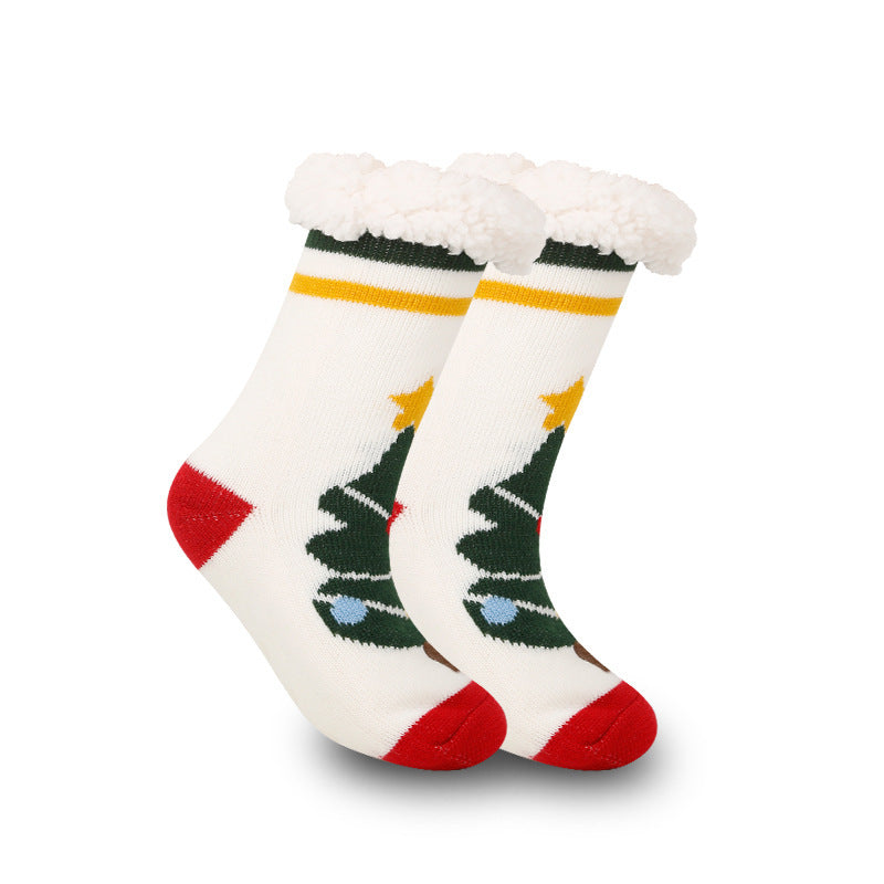 Festive Thermal Fleece-Lined Slipper/Room Socks