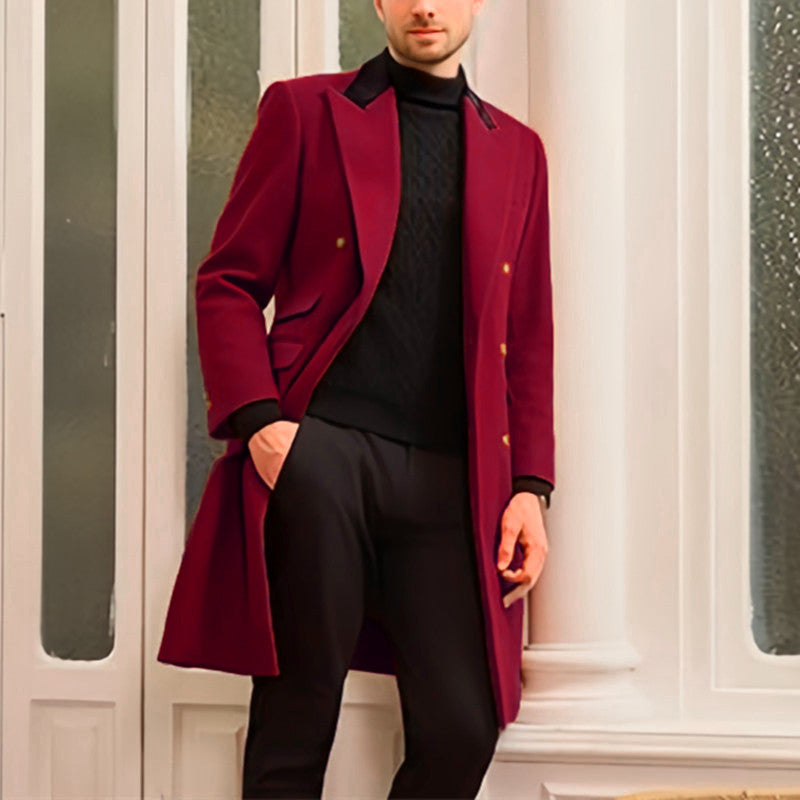 Men's Plus Size Casual Woolen Jacket | Fat & Strong Loose Fit Coat