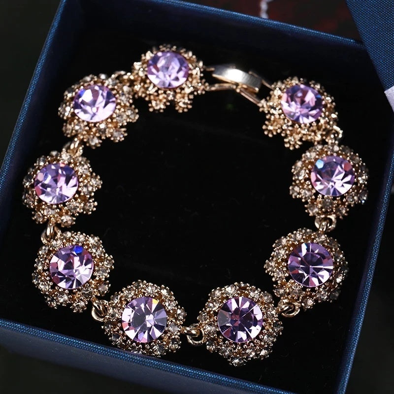 Women's Sparkling Vintage Style Korean Rhinestone Bracelet