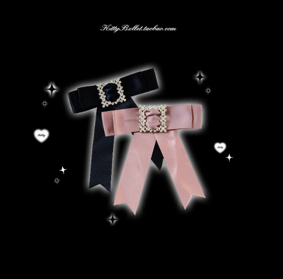 Lace Bow Brooch Accessory