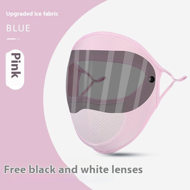 Ice Silk UV Protection Sunscreen Face Mask