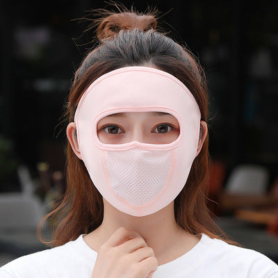 Ice Silk UV Protection Sunscreen Face Mask