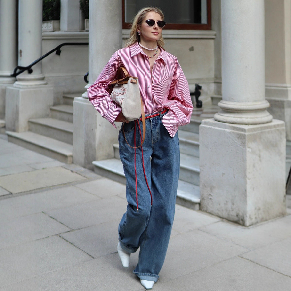 Wide Leg Loose Jeans European And American