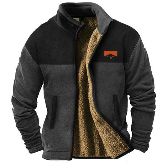 Warm Fleece Jacket Coat for Men | Trendy Cotton Clothes Outerwear
