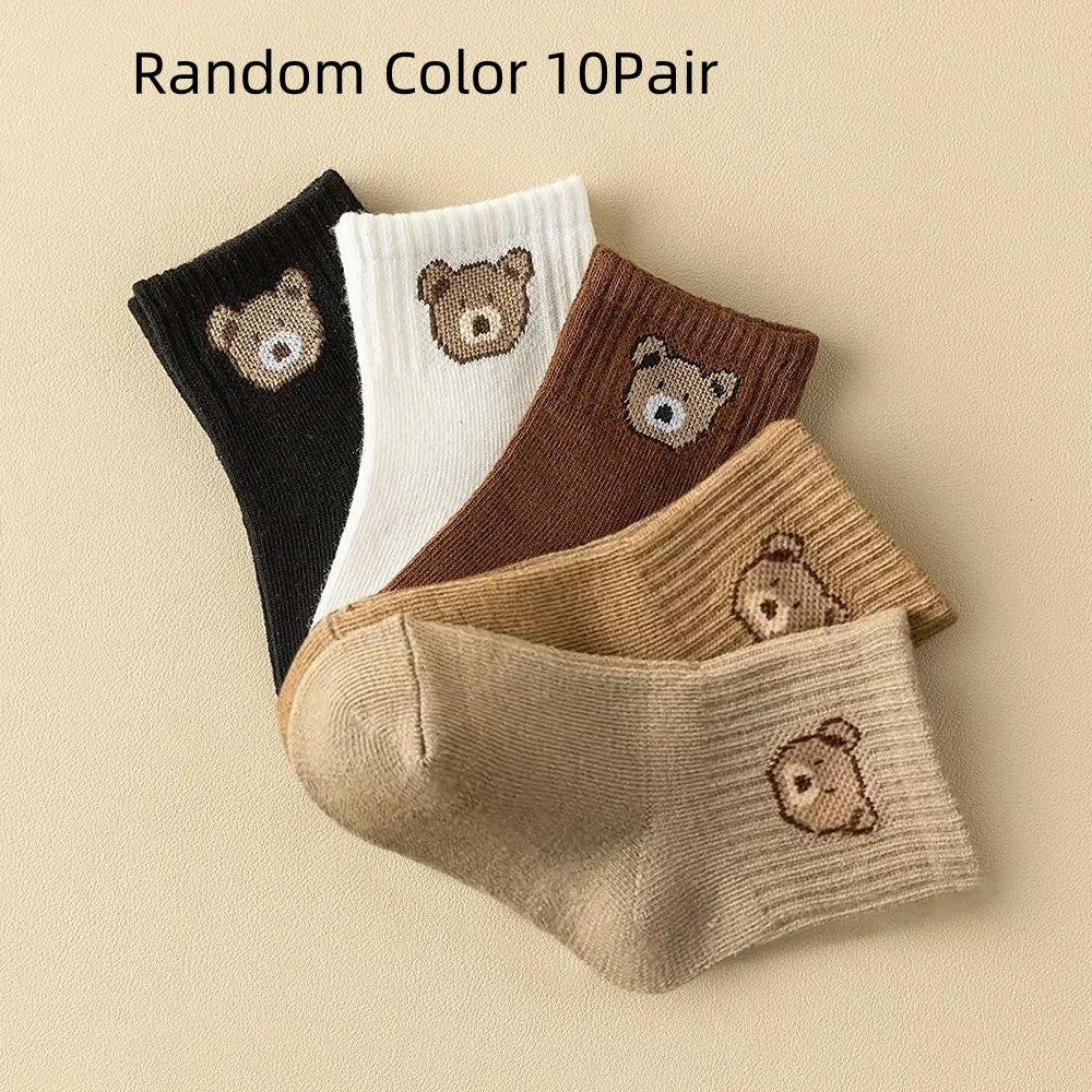 Fashion Waist-High Elastic Embroidered Socks