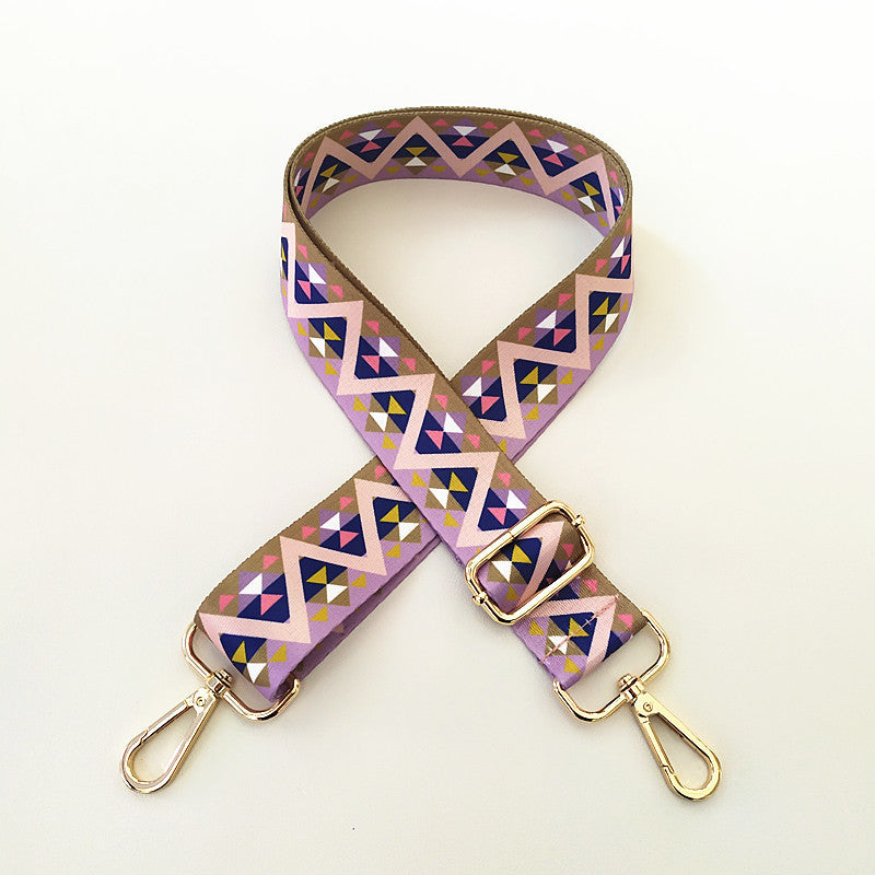 Colorful Wide Shoulder Strap & Purse Chain Accessory