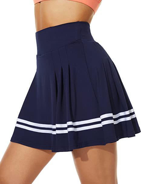 Women's Pleated With Pockets Exercise Skort
