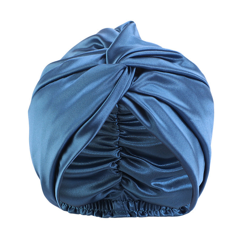 Cross-Twist Double-Layer Satin Sleep Cap