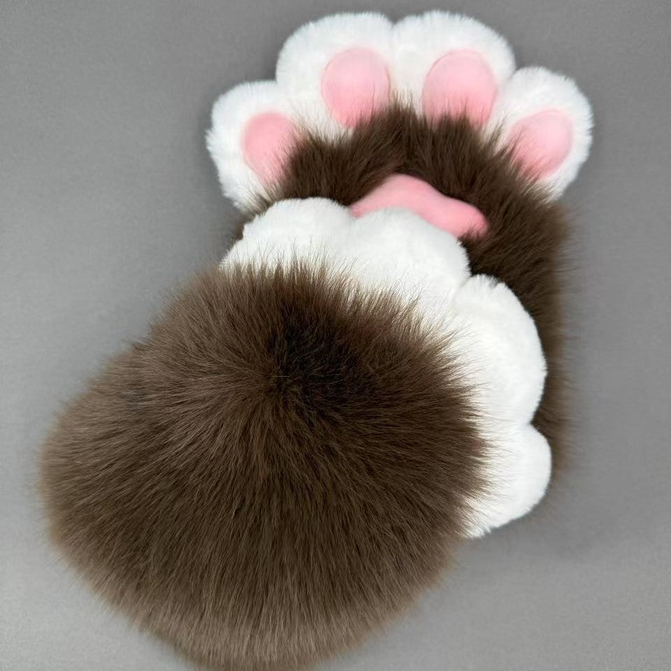 Soft Colorful Animal Claw Cosplay Mittens