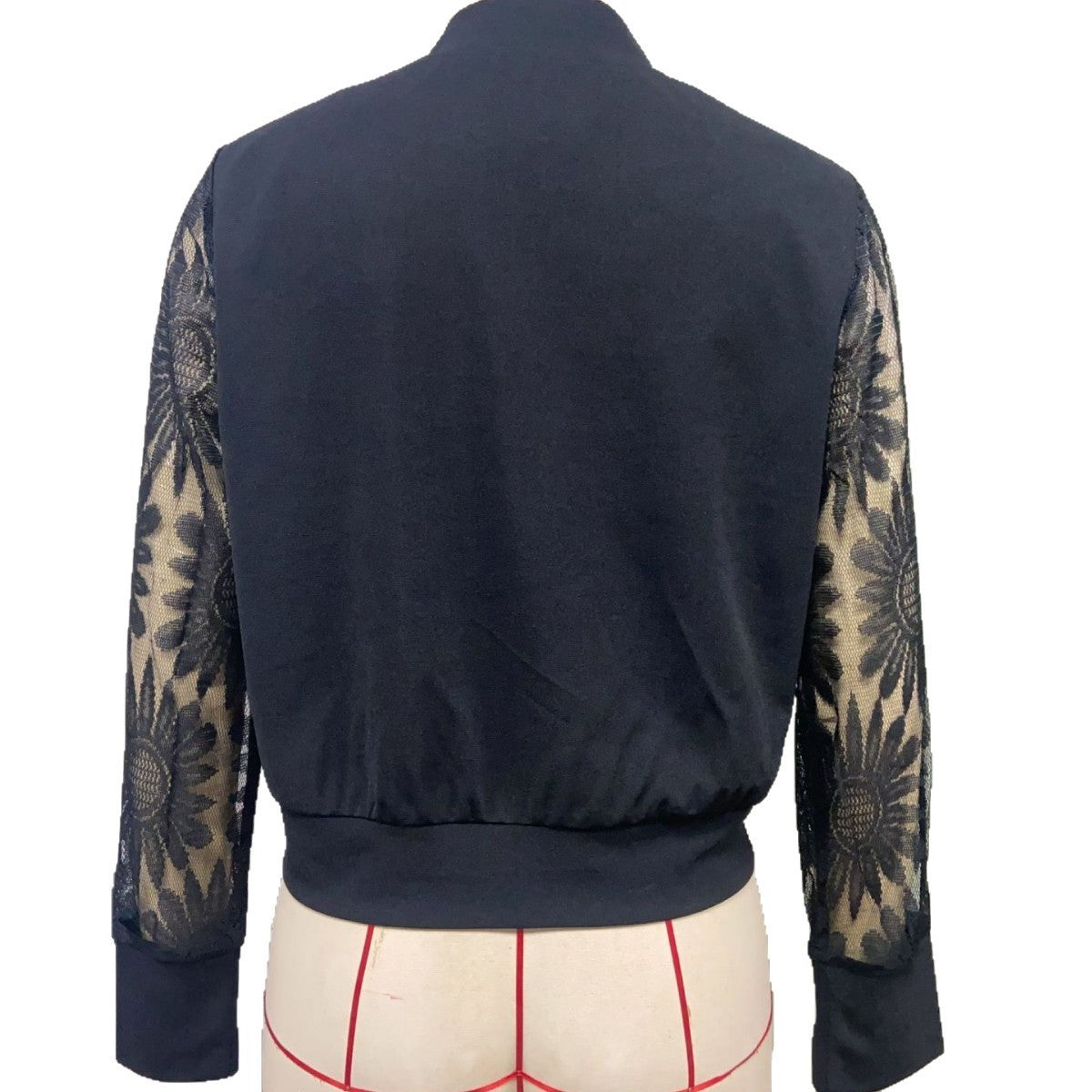 Women's Black Casual Long Sleeve Jacket