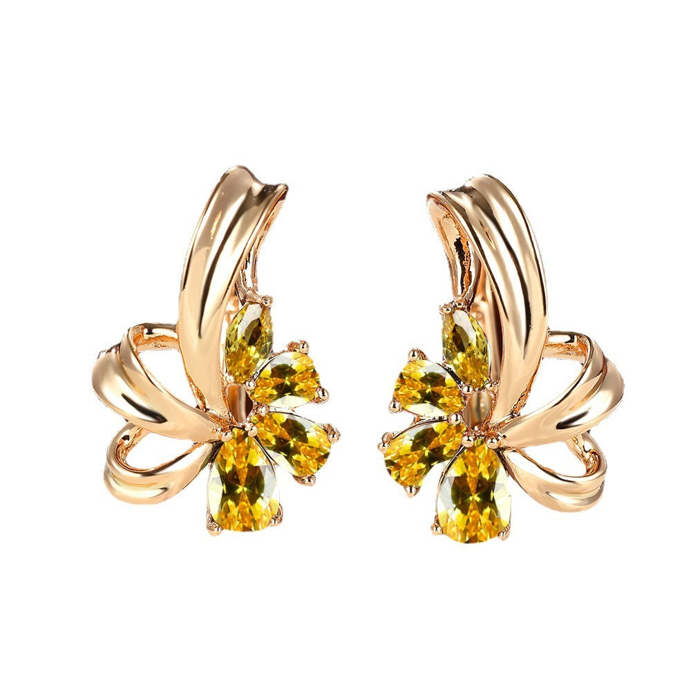 Women's Fashion Flower Dangle Earrings