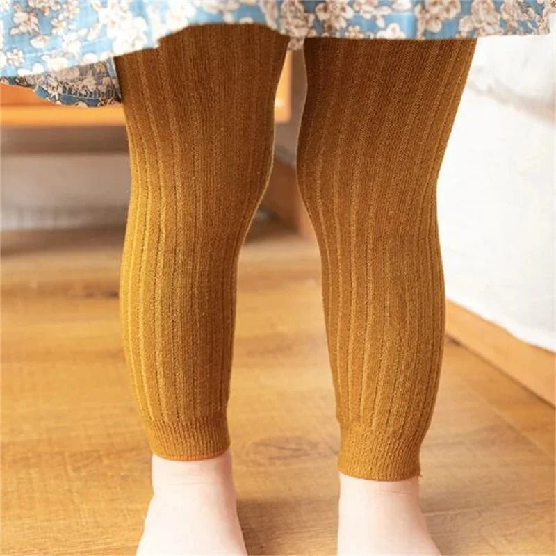 Children's Girls Boys Pants Knitted Leggings For Girls Tights Solid Baby Kids Trousers Pantyhose For 0 to 6Years Spring