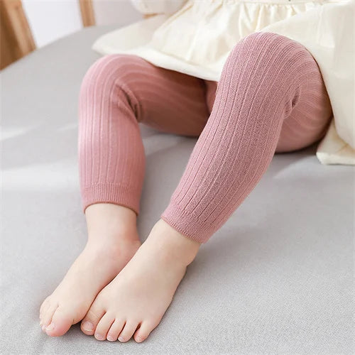 Children's Girls Boys Pants Knitted Leggings For Girls Tights Solid Baby Kids Trousers Pantyhose For 0 to 6Years Spring