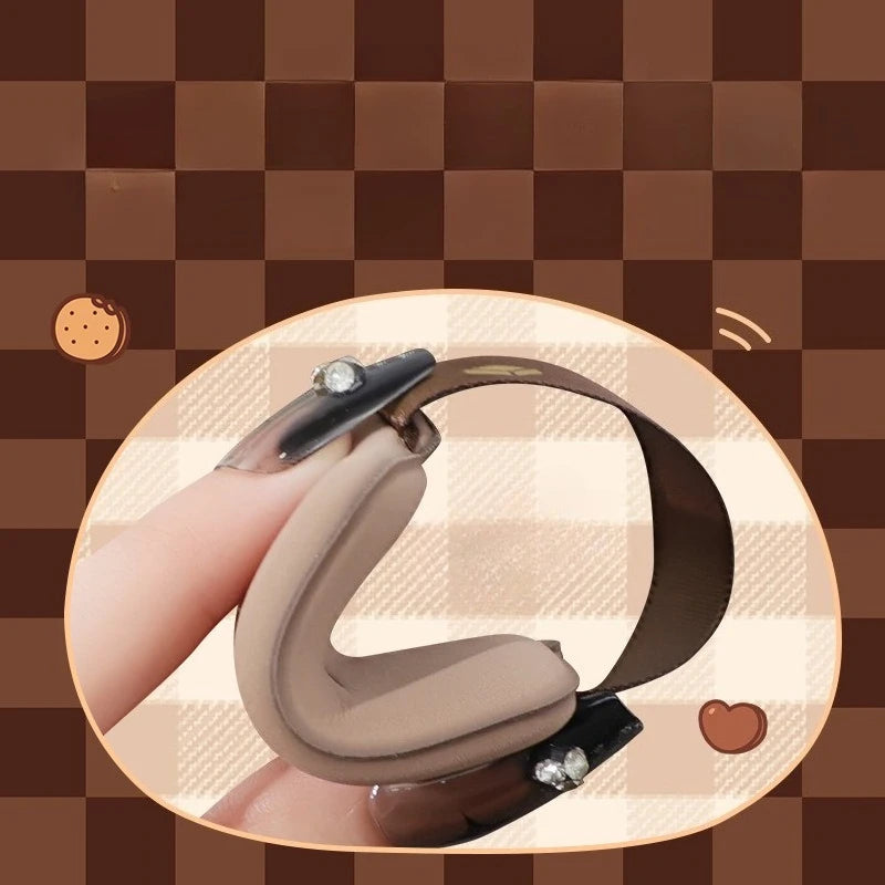 6PCS Chocolate Biscuit Powder Puff Makeup Blender Puff Air Cushion Foundation Sponge Loose Powder Puffs Cosmetic Applicator Tool