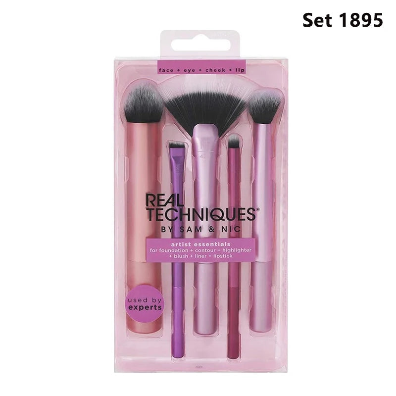 Real Techniques Professional Makeup Brushes Set Foundation Powder Contour Blush 1786 Concealer Eyeshadow Blending Cosmetic INS