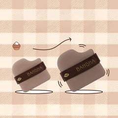 6PCS Chocolate Biscuit Powder Puff Makeup Blender Puff Air Cushion Foundation Sponge Loose Powder Puffs Cosmetic Applicator Tool