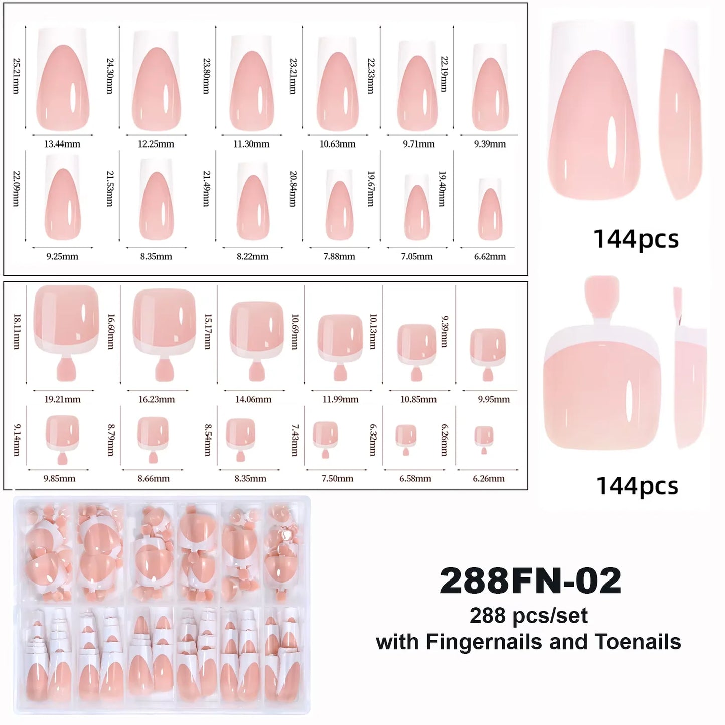 120pcs Acrylic Fake Toenails Press On Nails Full Cover French Cat Eye Short Square DIY Art For Women Girls Pedicure Tools