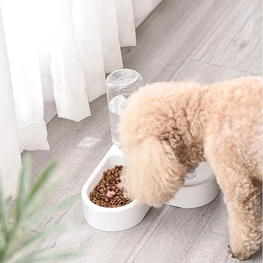 Dog Bowl Pet Automatic Feeder Dog Cat Drinking Bowl Feeding Dispenser Pet Supplies