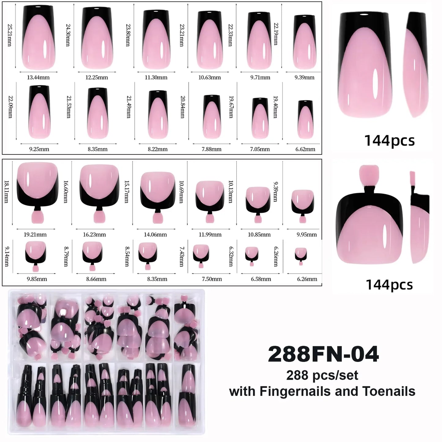 120pcs Acrylic Fake Toenails Press On Nails Full Cover French Cat Eye Short Square DIY Art For Women Girls Pedicure Tools