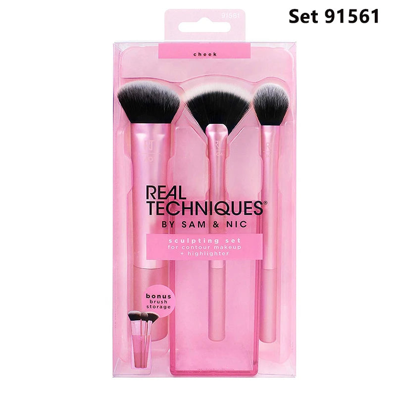 Real Techniques Professional Makeup Brushes Set Foundation Powder Contour Blush 1786 Concealer Eyeshadow Blending Cosmetic INS