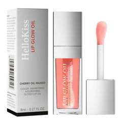 Moisturizing Lip Oil Plumping Lip Gloss Makeup Sexy Plump Lip Glow Oil Tinted Lip Plumper