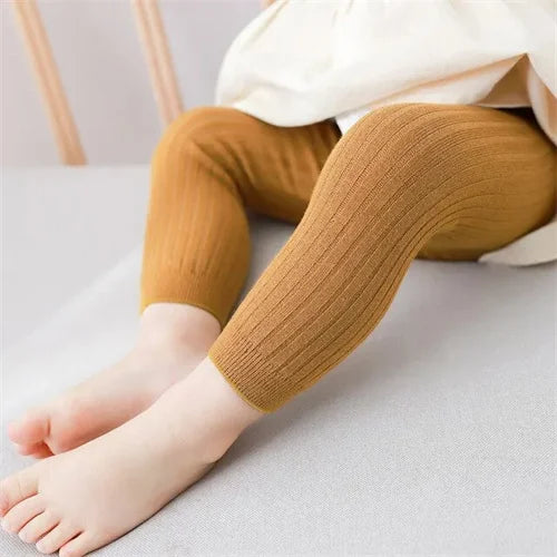 Children's Girls Boys Pants Knitted Leggings For Girls Tights Solid Baby Kids Trousers Pantyhose For 0 to 6Years Spring