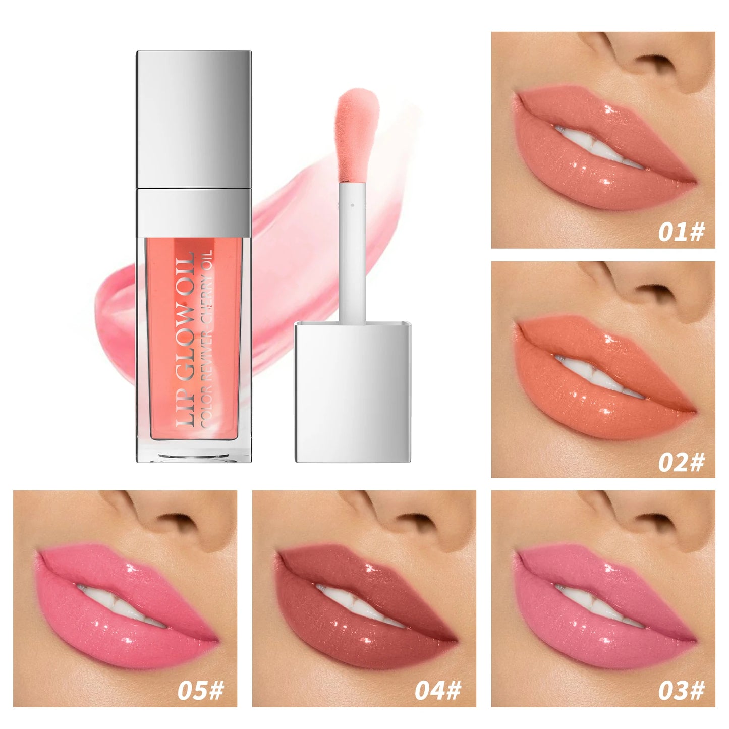 Moisturizing Lip Oil Plumping Lip Gloss Makeup Sexy Plump Lip Glow Oil Tinted Lip Plumper