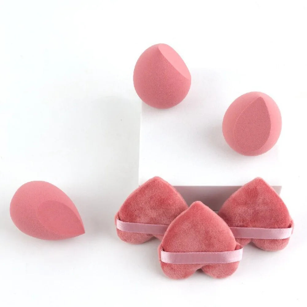 6Pcs Velvet Makeup Sponge Set Foundation Puff Cosmetic Sponges for Liquid Powder Blush All Skin Types Make Up